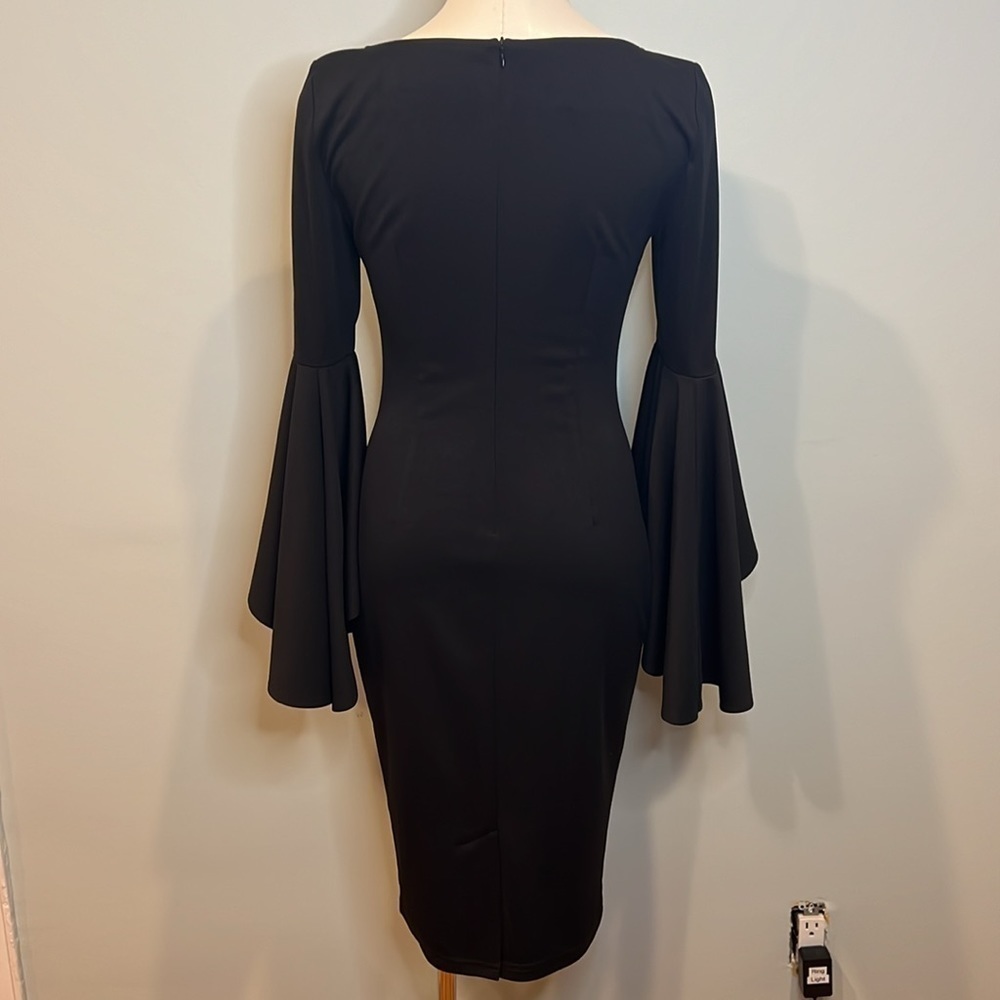Women’s Black Bodycon Dress - Picture 8 of 9